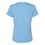 BELLA + CANVAS Women's Relaxed Fit Heather CVC Tee - Heather Carolina Blue - Back