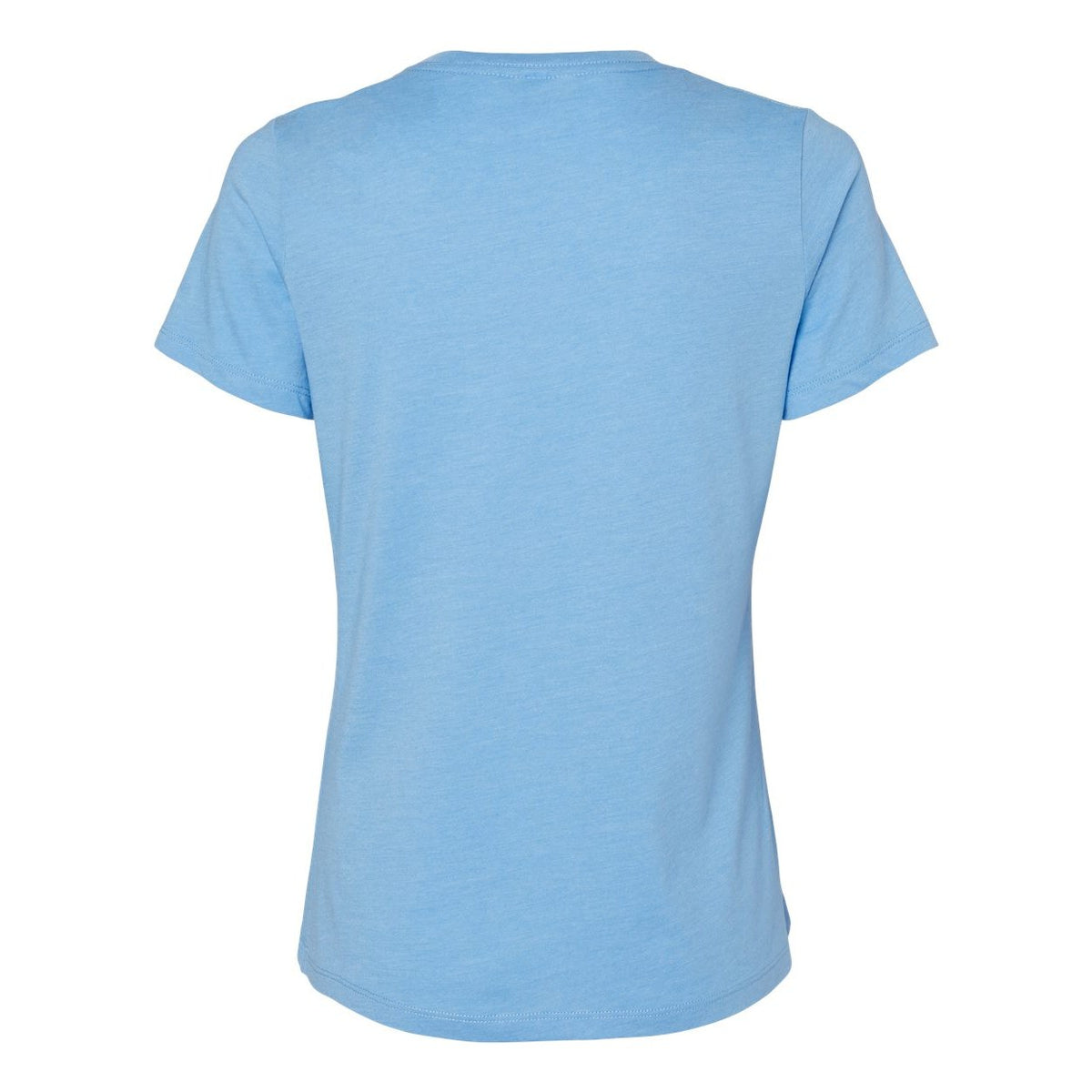 BELLA + CANVAS Women's Relaxed Fit Heather CVC Tee - Heather Carolina Blue - Back