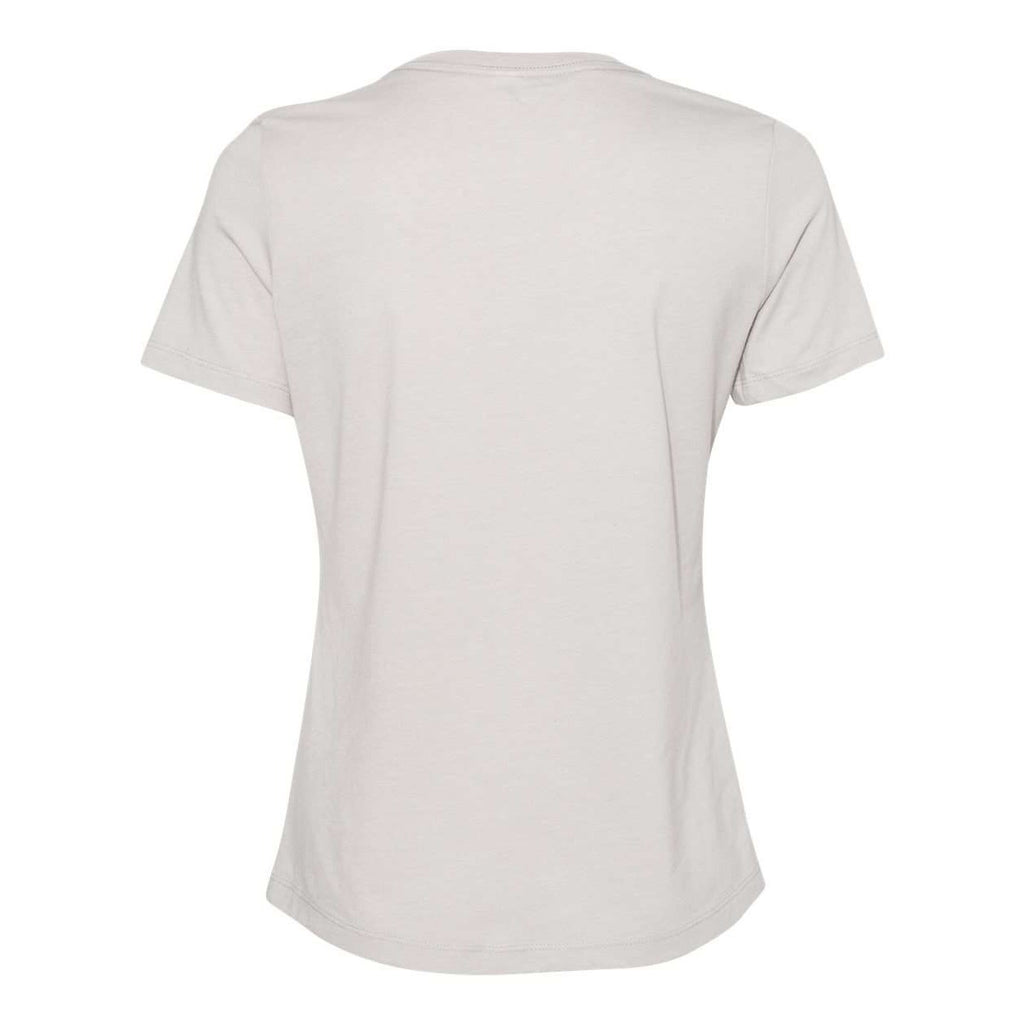 BELLA + CANVAS Women's Relaxed Fit Heather CVC Tee - Heather Cool Grey - Back