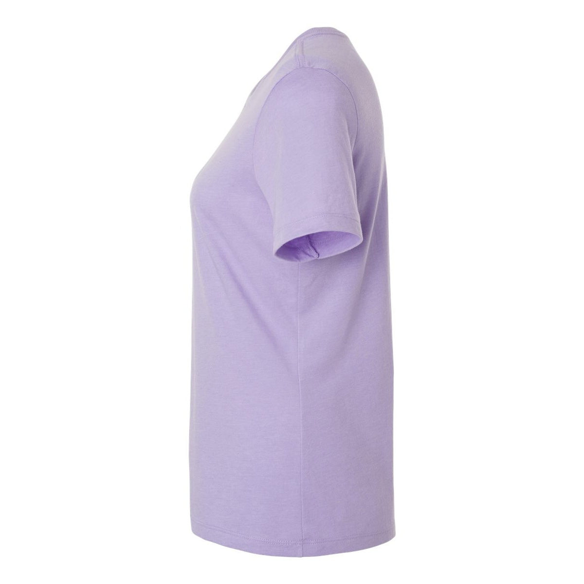 BELLA + CANVAS Women's Relaxed Fit Heather CVC Tee - Heather Dark Lavender - Direct Side