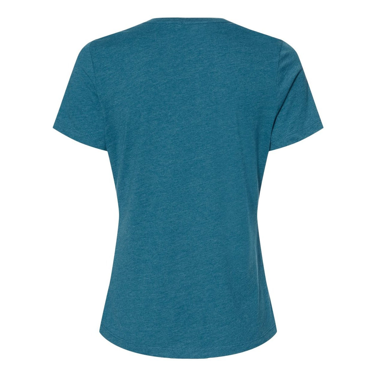 BELLA + CANVAS Women's Relaxed Fit Heather CVC Tee - Heather Deep Teal - Back