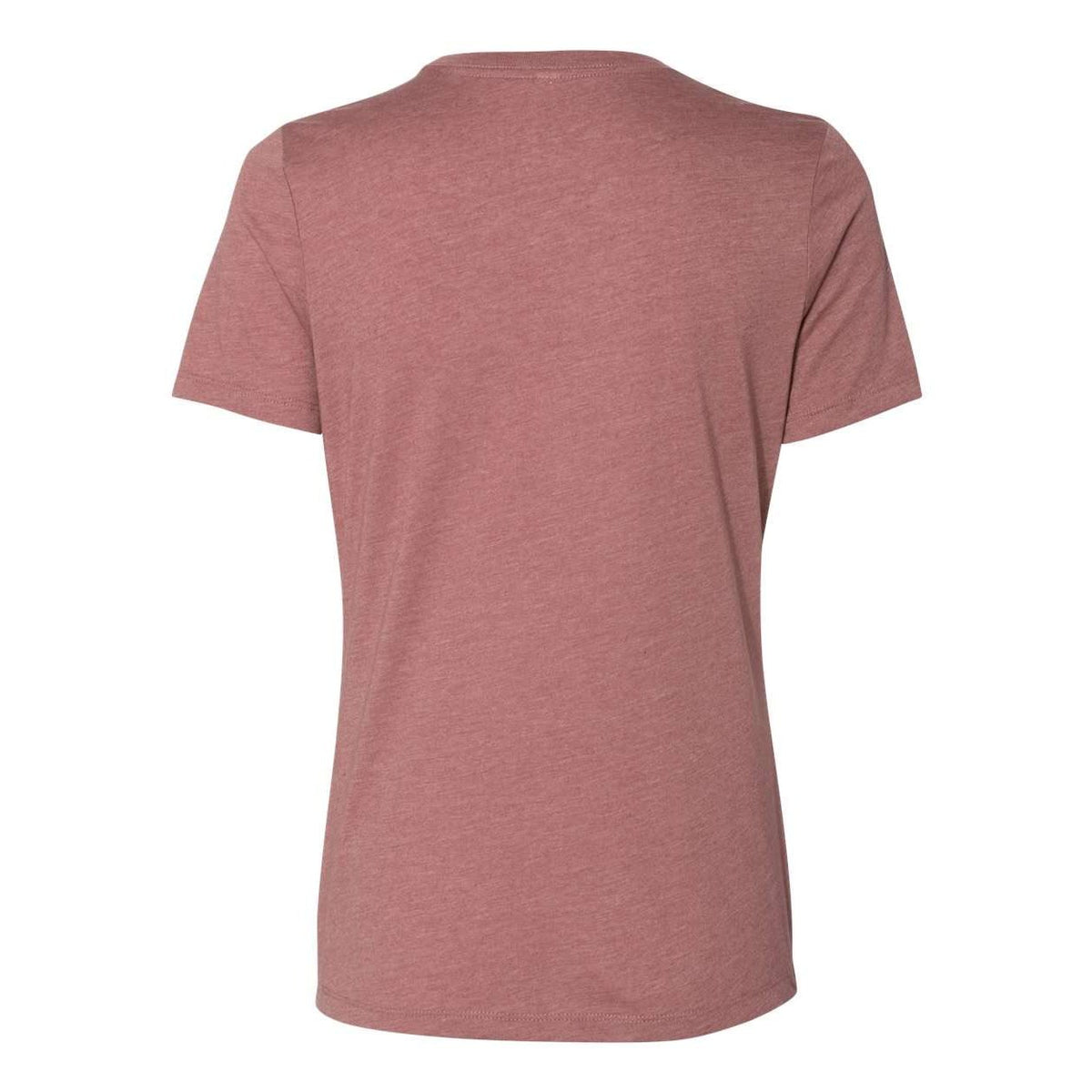 BELLA + CANVAS Women's Relaxed Fit Heather CVC Tee - Heather Mauve - Back