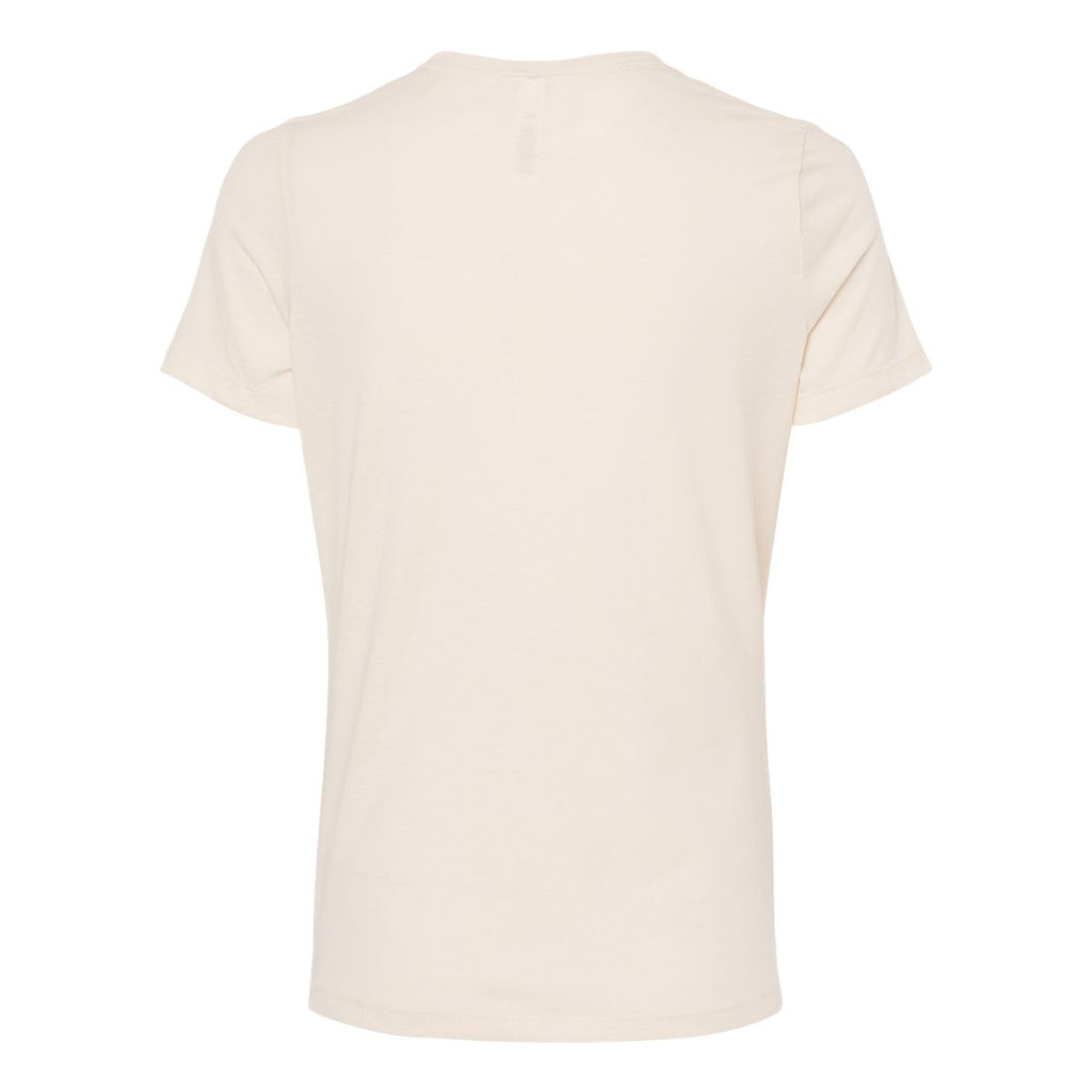 BELLA + CANVAS Women's Relaxed Fit Heather CVC Tee - Heather Natural - Back
