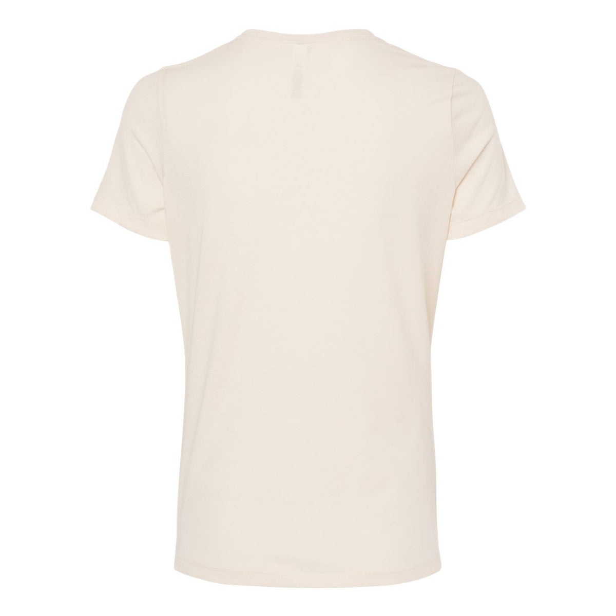 BELLA + CANVAS Women's Relaxed Fit Heather CVC Tee - Heather Natural - Back