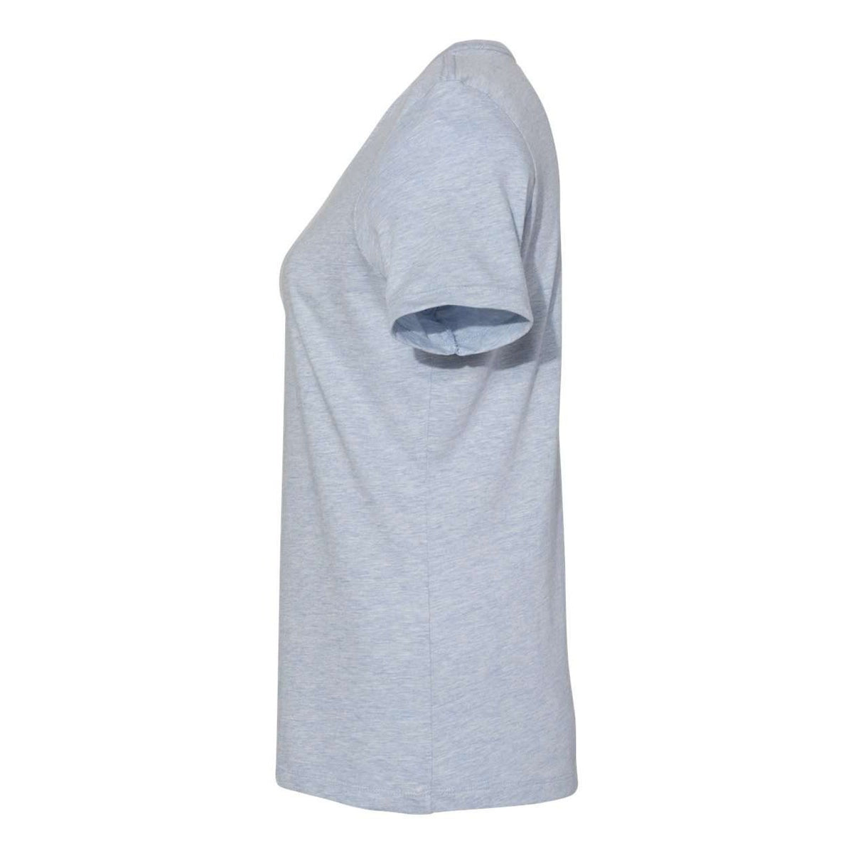 BELLA + CANVAS Women's Relaxed Fit Heather CVC Tee - Heather Prism Blue - Direct Side