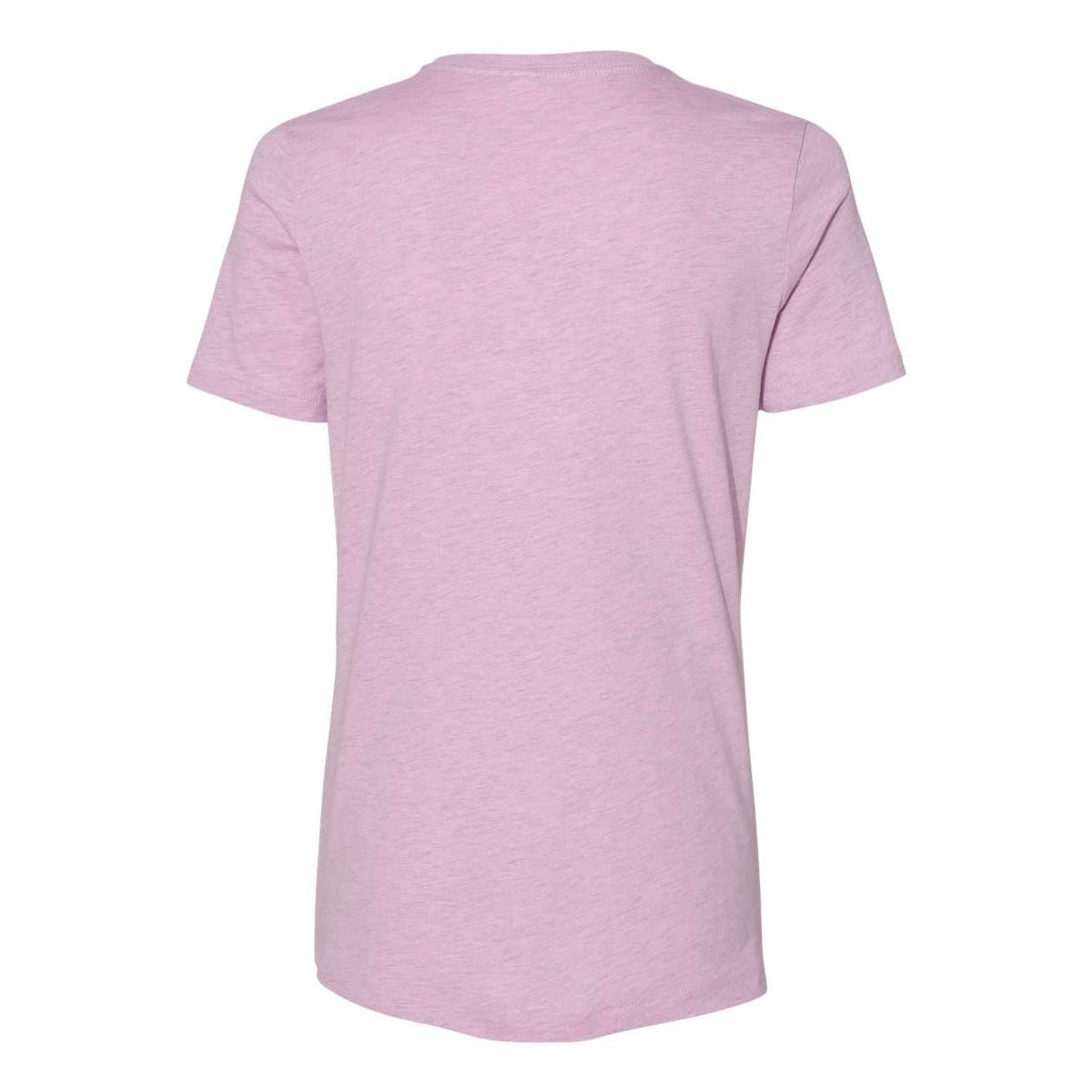 BELLA + CANVAS Women's Relaxed Fit Heather CVC Tee - Heather Prism Lilac - Back