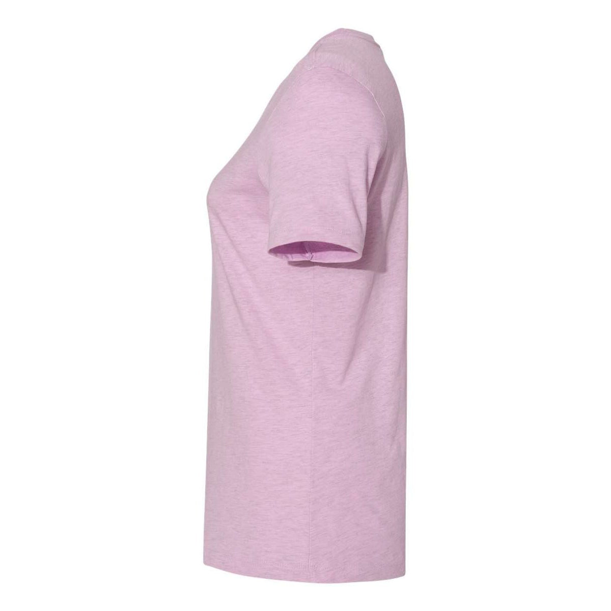BELLA + CANVAS Women's Relaxed Fit Heather CVC Tee - Heather Prism Lilac - Direct Side
