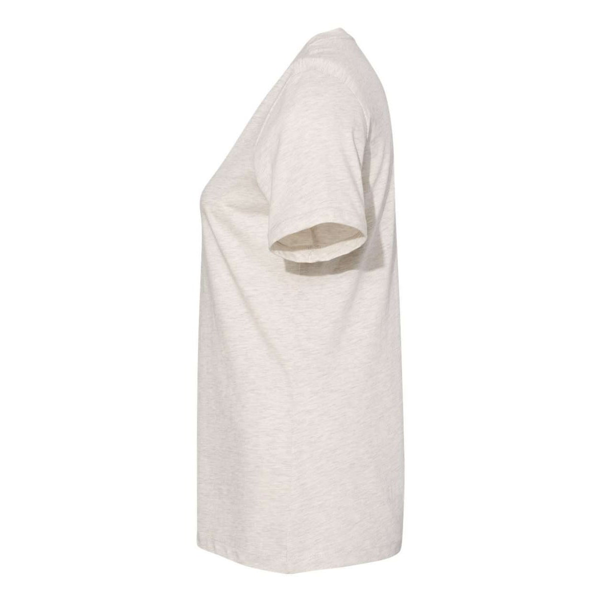 BELLA + CANVAS Women's Relaxed Fit Heather CVC Tee - Heather Prism Natural - Direct Side