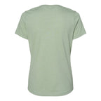 BELLA + CANVAS Women's Relaxed Fit Heather CVC Tee - Heather Sage - Back