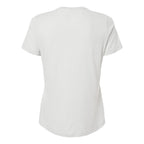 BELLA + CANVAS Women's Relaxed Fit Heather CVC Tee - Heather Silver - Back