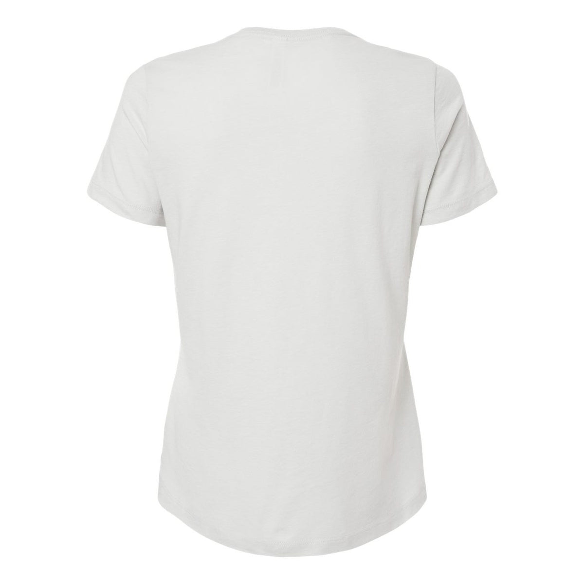 BELLA + CANVAS Women's Relaxed Fit Heather CVC Tee - Heather Silver - Back