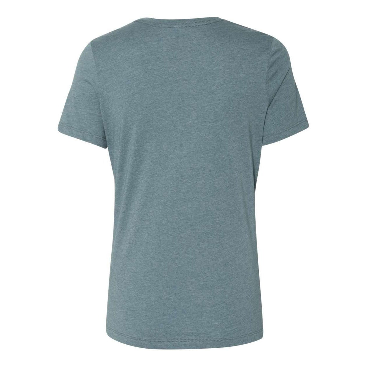 BELLA + CANVAS Women's Relaxed Fit Heather CVC Tee - Heather Slate - Back