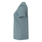 BELLA + CANVAS Women's Relaxed Fit Heather CVC Tee - Heather Slate - Direct Side