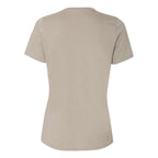 BELLA + CANVAS Women's Relaxed Fit Heather CVC Tee - Heather Stone - Back