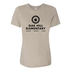 BELLA + CANVAS Women's Relaxed Fit Heather CVC Tee - Heather Stone - Front
