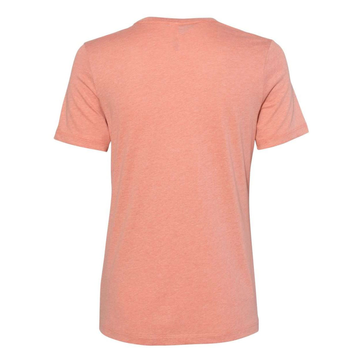 BELLA + CANVAS Women's Relaxed Fit Heather CVC Tee - Heather Sunset - Back