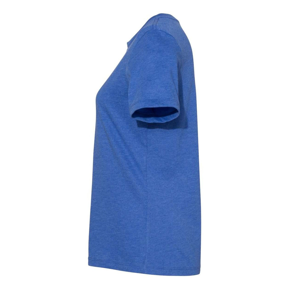 BELLA + CANVAS Women's Relaxed Fit Heather CVC Tee - Heather True Royal - Direct Side