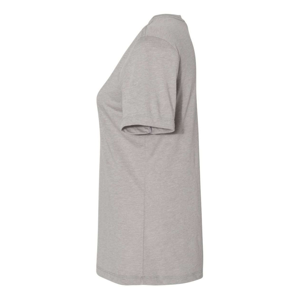 BELLA + CANVAS Women's Relaxed Fit Triblend Tee - Athletic Grey Triblend - Direct Side