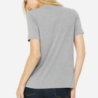 BELLA + CANVAS Women's Relaxed Fit Triblend Tee - Athletic Grey Triblend - On Model Back