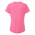 BELLA + CANVAS Women's Relaxed Fit Triblend Tee - Charity Pink Triblend - Back