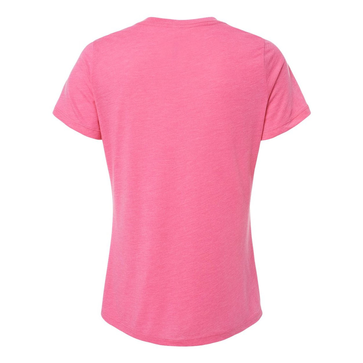 BELLA + CANVAS Women's Relaxed Fit Triblend Tee - Charity Pink Triblend - Back