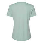 BELLA + CANVAS Women's Relaxed Fit Triblend Tee - Dusty Blue Triblend - Back