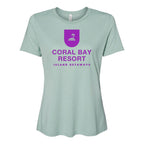 BELLA + CANVAS Women's Relaxed Fit Triblend Tee - Dusty Blue Triblend - Front