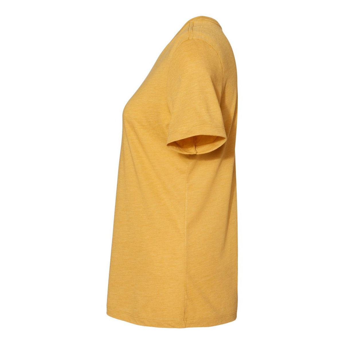 BELLA + CANVAS Women's Relaxed Fit Triblend Tee - Mustard Triblend - Direct Side