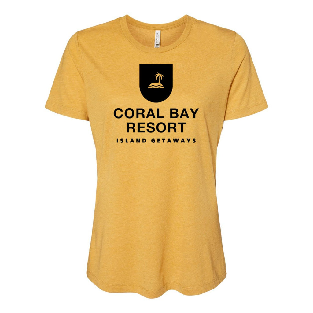 BELLA + CANVAS Women's Relaxed Fit Triblend Tee - Mustard Triblend - Front