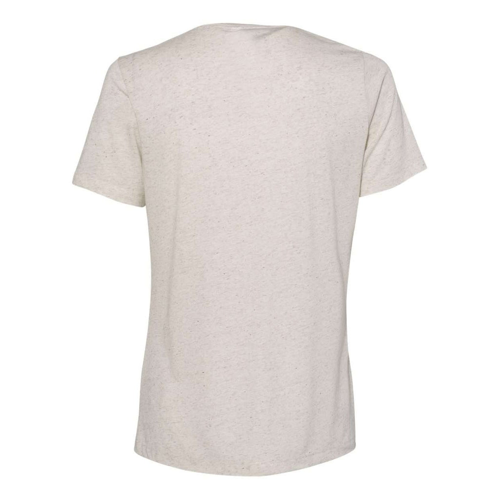 BELLA + CANVAS Women's Relaxed Fit Triblend Tee - Oatmeal Triblend - Back