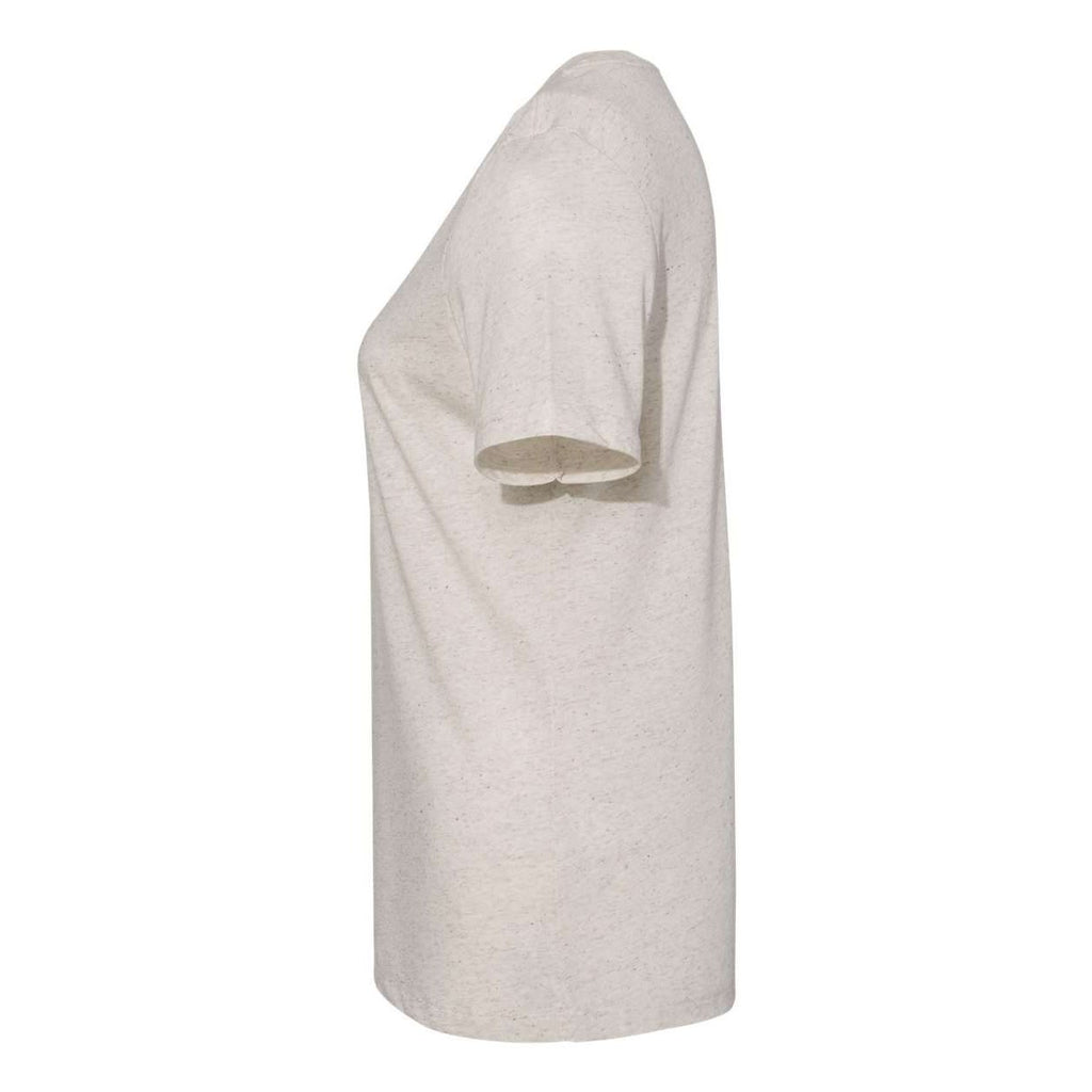 BELLA + CANVAS Women's Relaxed Fit Triblend Tee - Oatmeal Triblend - Direct Side