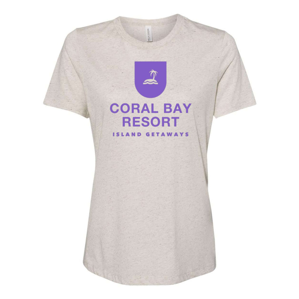 BELLA + CANVAS Women's Relaxed Fit Triblend Tee - Oatmeal Triblend - Front