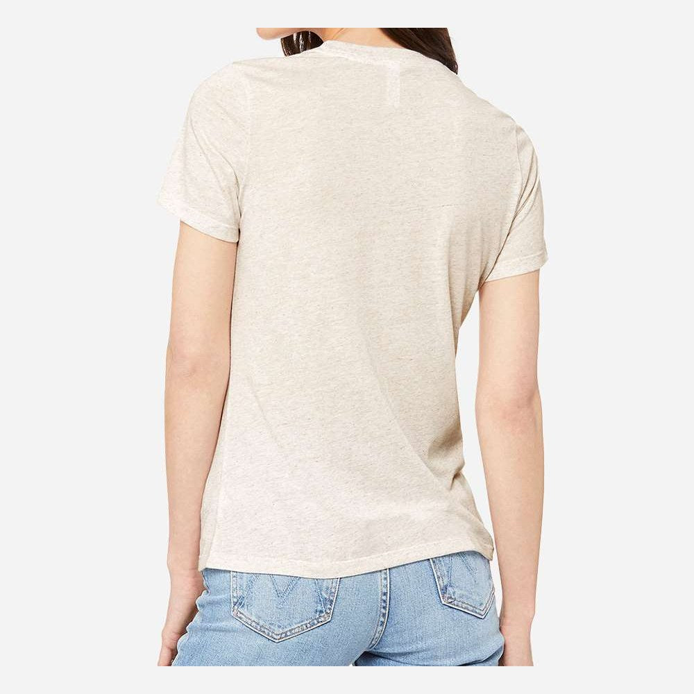 BELLA + CANVAS Women's Relaxed Fit Triblend Tee - Oatmeal Triblend - On Model Back