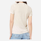BELLA + CANVAS Women's Relaxed Fit Triblend Tee - Oatmeal Triblend - On Model Back