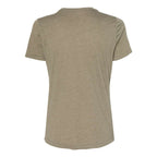 BELLA + CANVAS Women's Relaxed Fit Triblend Tee - Olive Triblend - Back