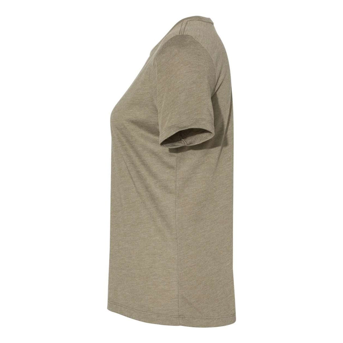 BELLA + CANVAS Women's Relaxed Fit Triblend Tee - Olive Triblend - Direct Side