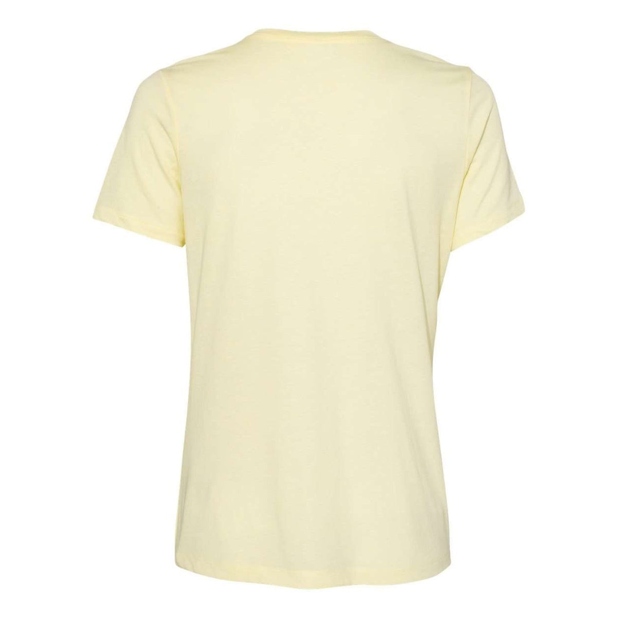 BELLA + CANVAS Women's Relaxed Fit Triblend Tee - Pale Yellow Triblend - Back