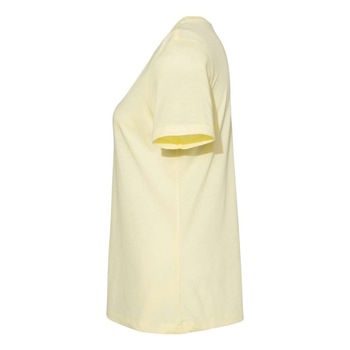 BELLA + CANVAS Women's Relaxed Fit Triblend Tee - Pale Yellow Triblend - Direct Side