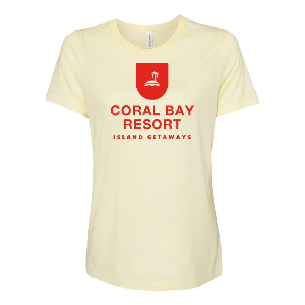 BELLA + CANVAS Women's Relaxed Fit Triblend Tee - Pale Yellow Triblend - Front