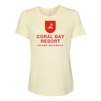 BELLA + CANVAS Women's Relaxed Fit Triblend Tee - Pale Yellow Triblend - Front