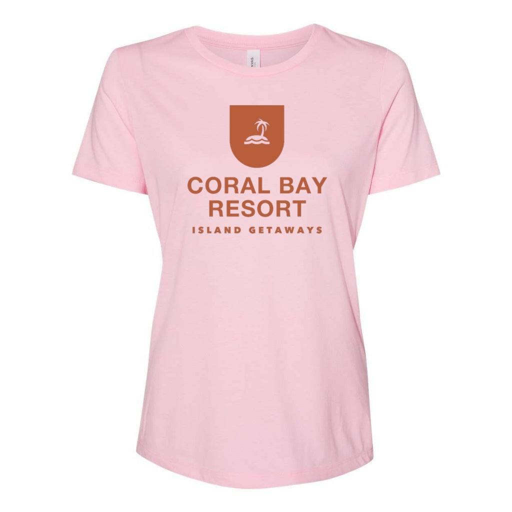 BELLA + CANVAS Women's Relaxed Fit Triblend Tee - Pink Triblend - Front