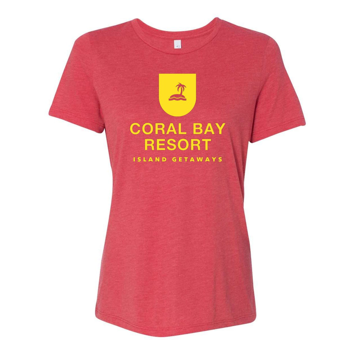 BELLA + CANVAS Women's Relaxed Fit Triblend Tee - Red Triblend - Front