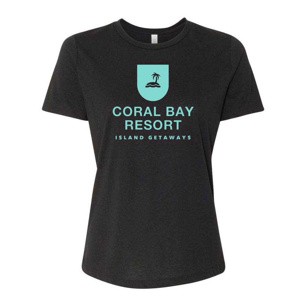 BELLA + CANVAS Women's Relaxed Fit Triblend Tee - Solid Black Triblend - Front