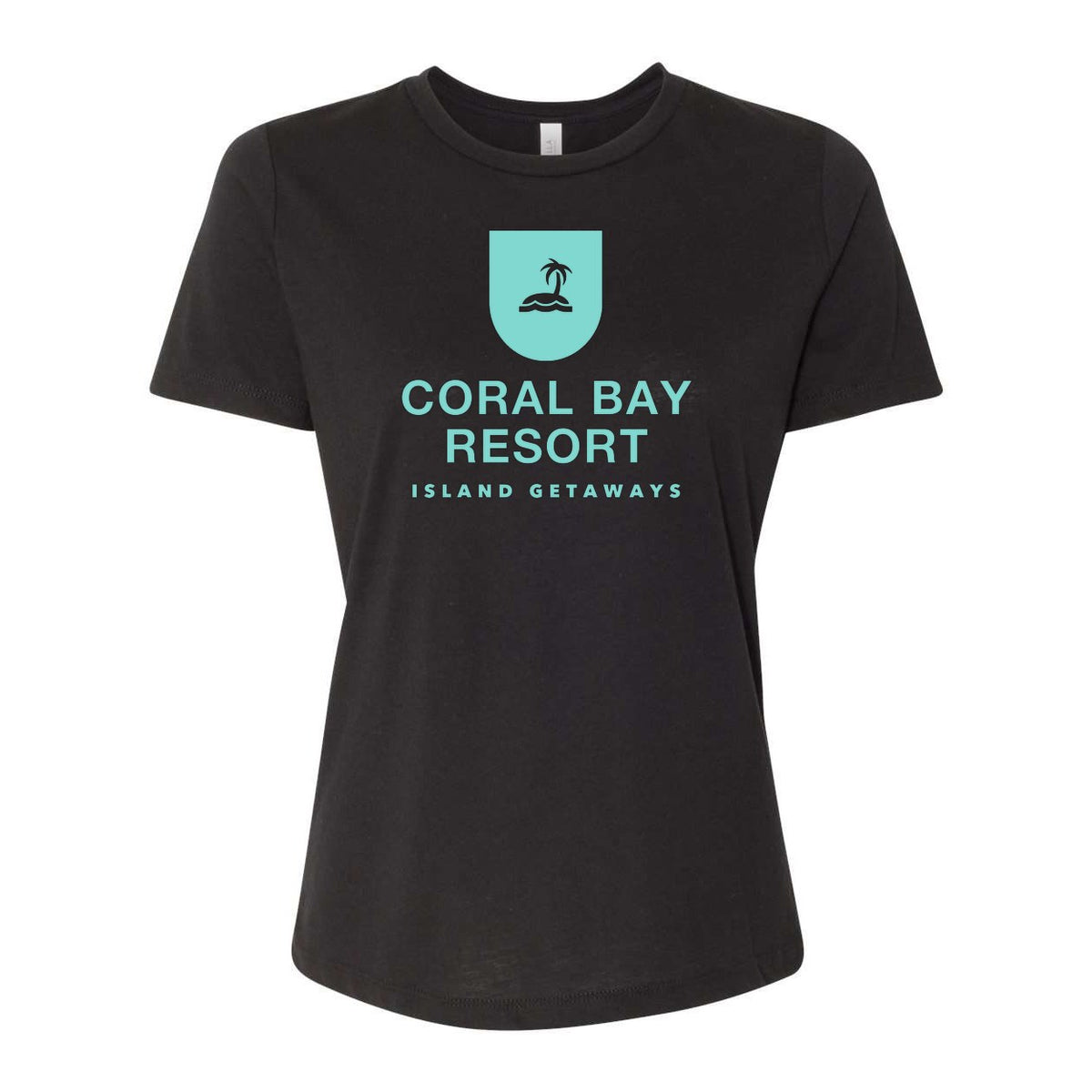 BELLA + CANVAS Women's Relaxed Fit Triblend Tee - Solid Black Triblend - Front