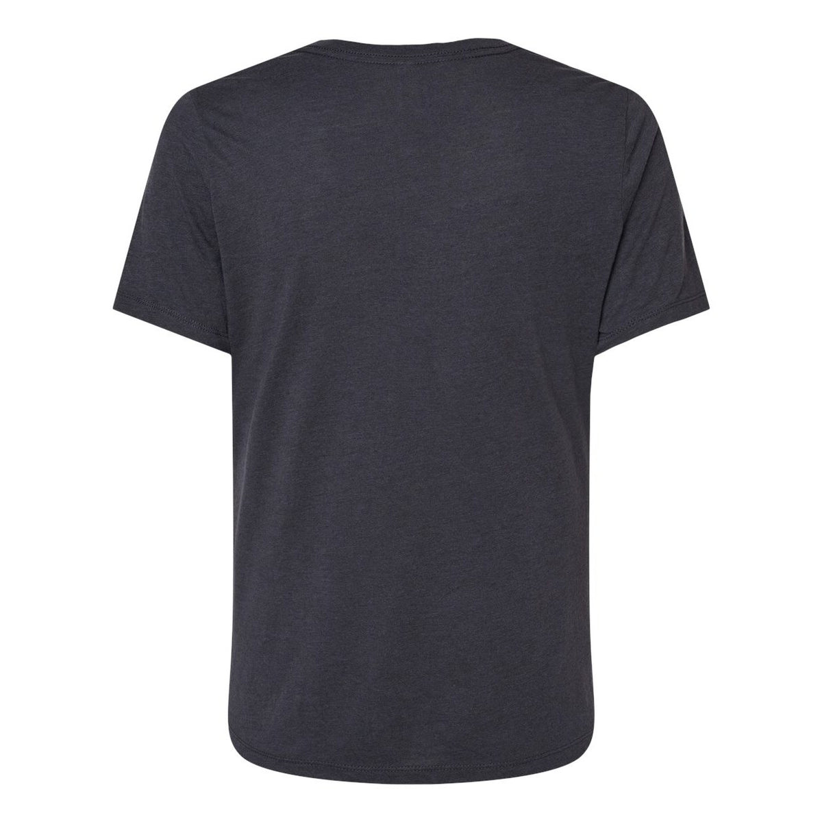 BELLA + CANVAS Women's Relaxed Fit Triblend Tee - Solid Dark Grey Triblend - Back