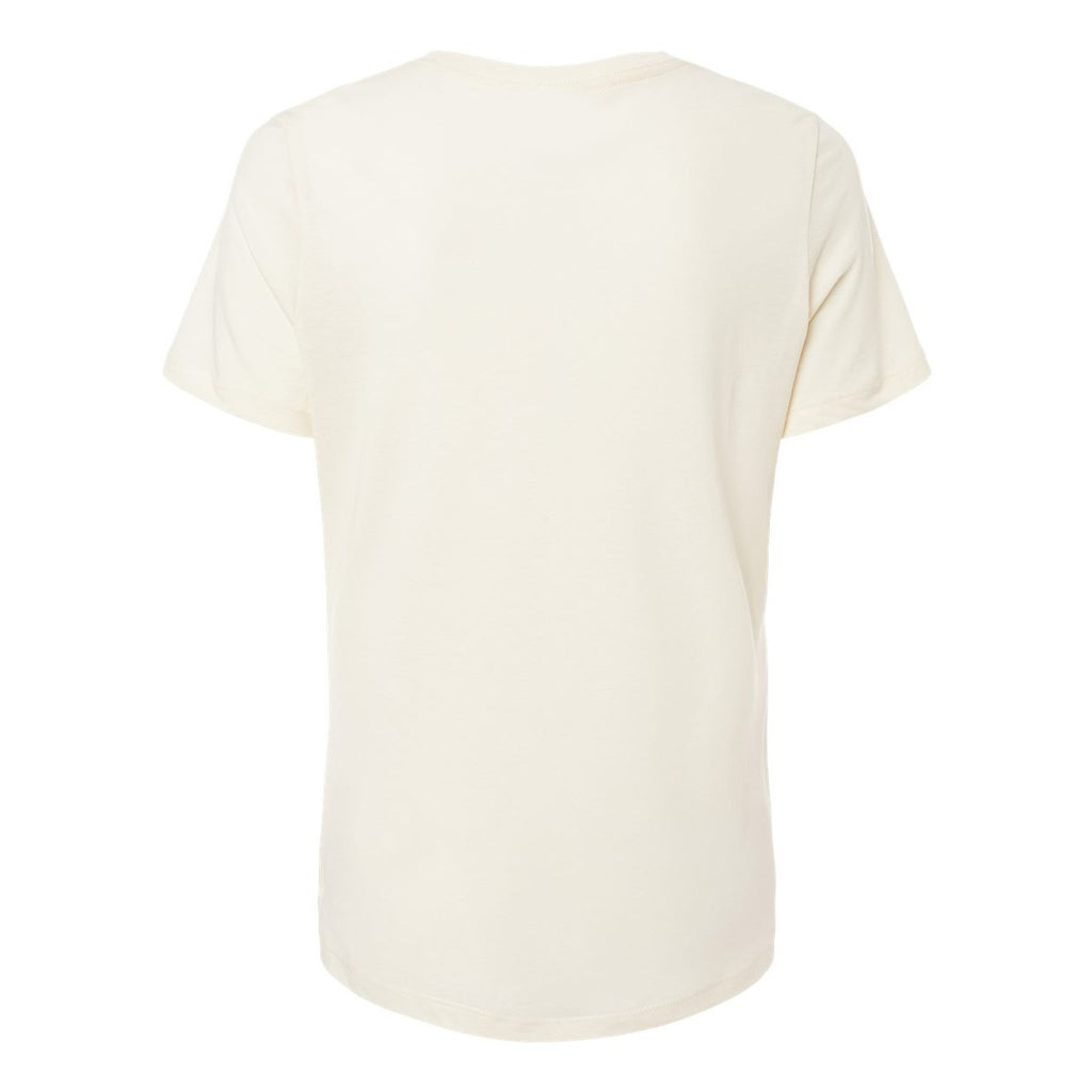 BELLA + CANVAS Women's Relaxed Fit Triblend Tee - Solid Natural Triblend - Back