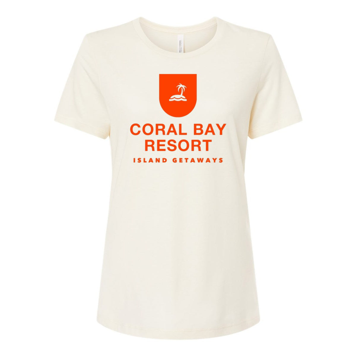 BELLA + CANVAS Women's Relaxed Fit Triblend Tee - Solid Natural Triblend - Front