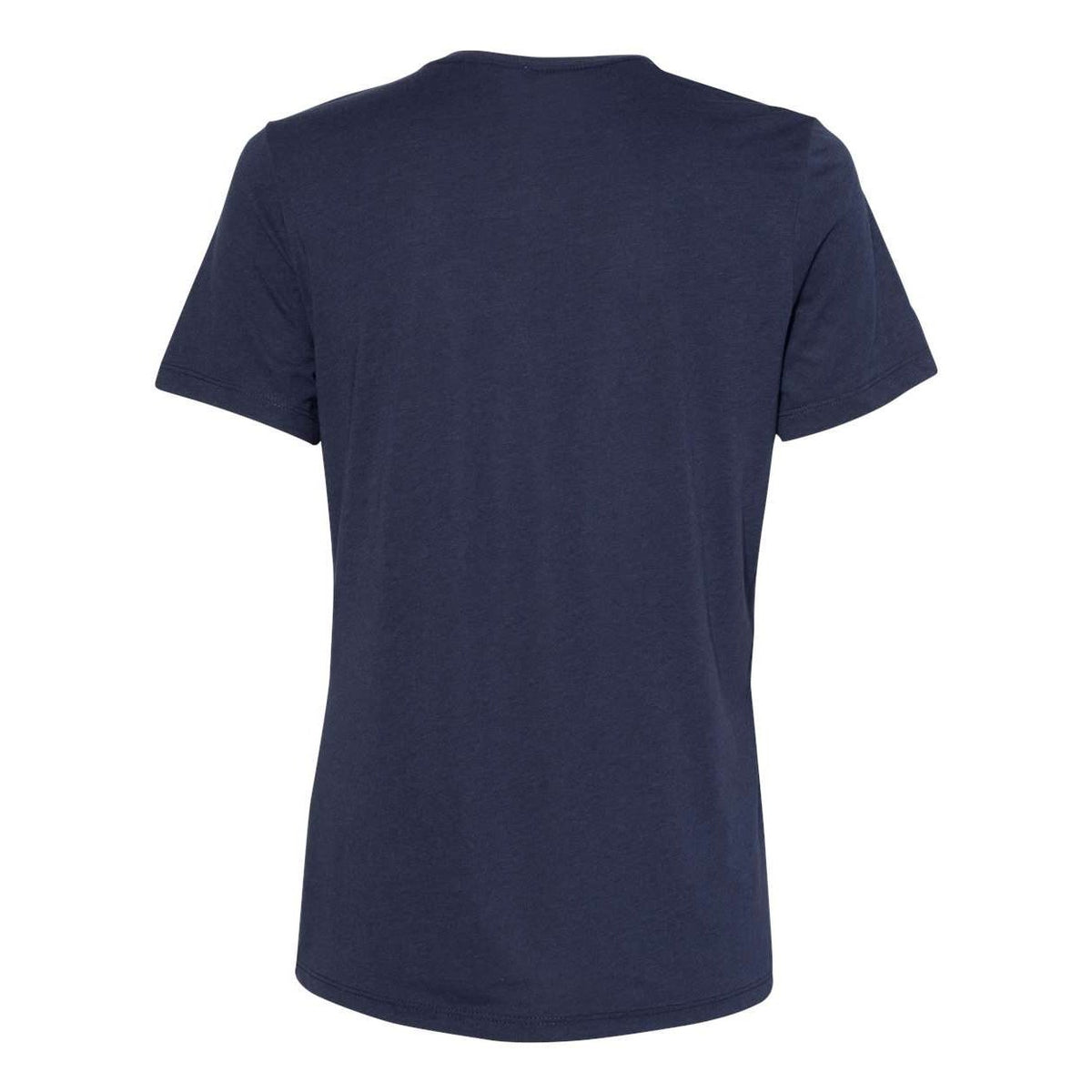 BELLA + CANVAS Women's Relaxed Fit Triblend Tee - Solid Navy Triblend - Back