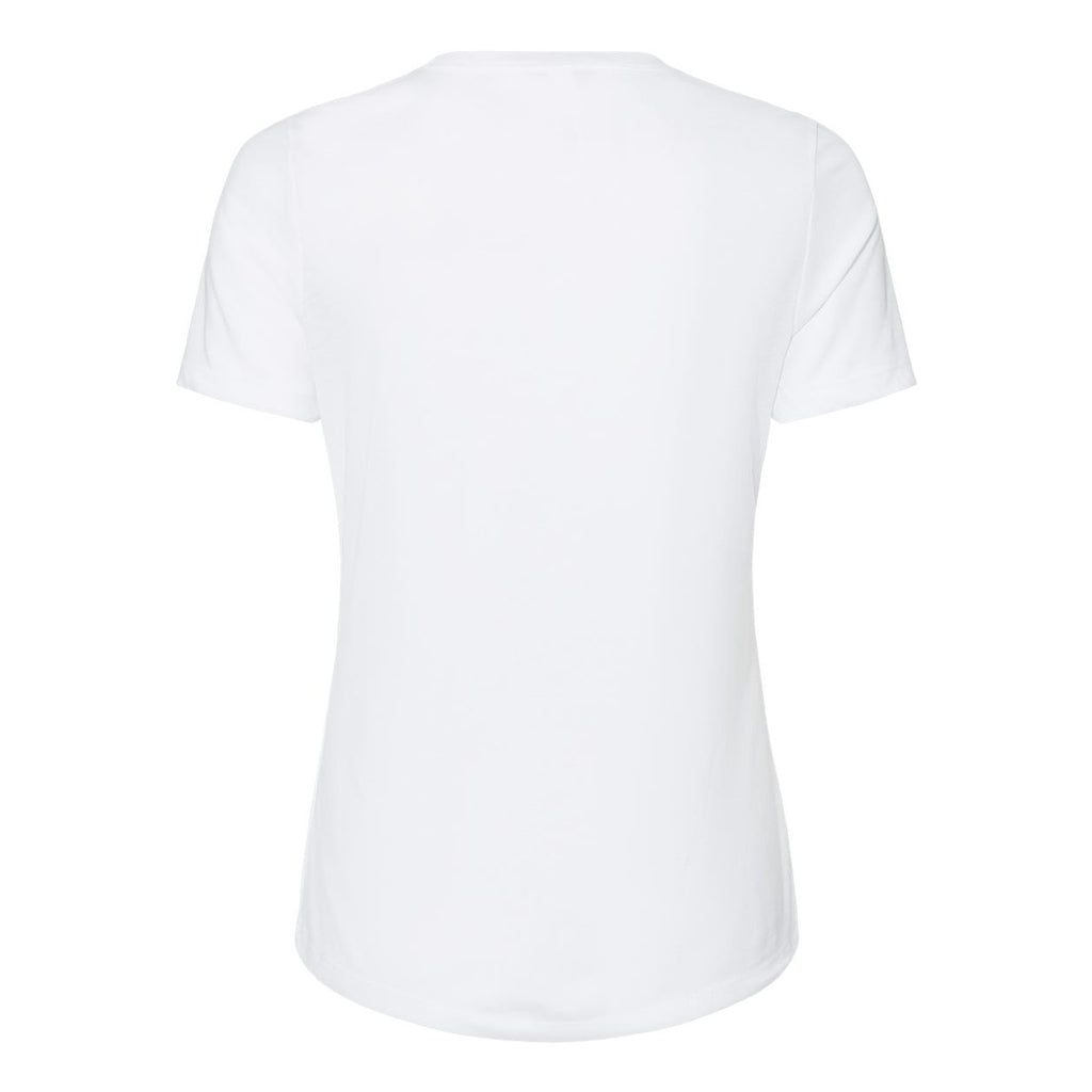 BELLA + CANVAS Women's Relaxed Fit Triblend Tee - Solid White Triblend - Back