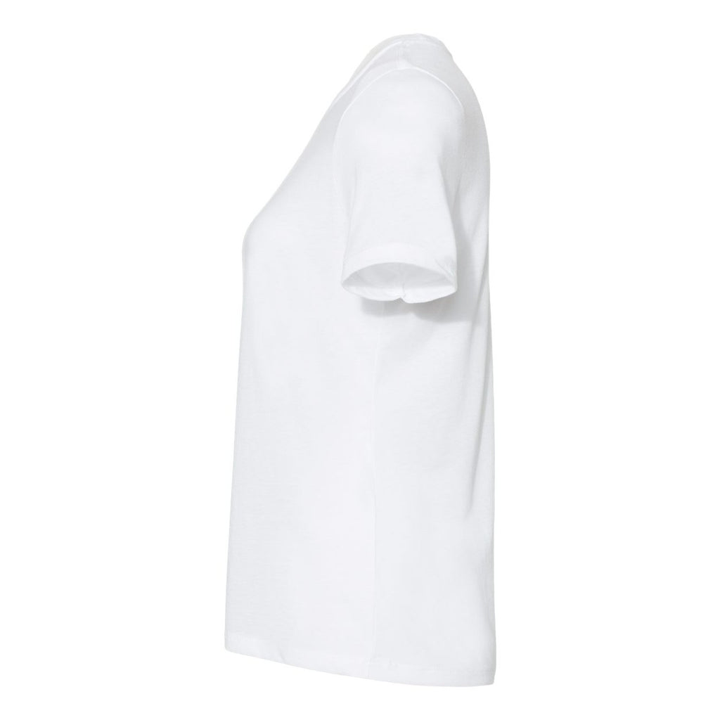 BELLA + CANVAS Women's Relaxed Fit Triblend Tee - Solid White Triblend - Direct Side